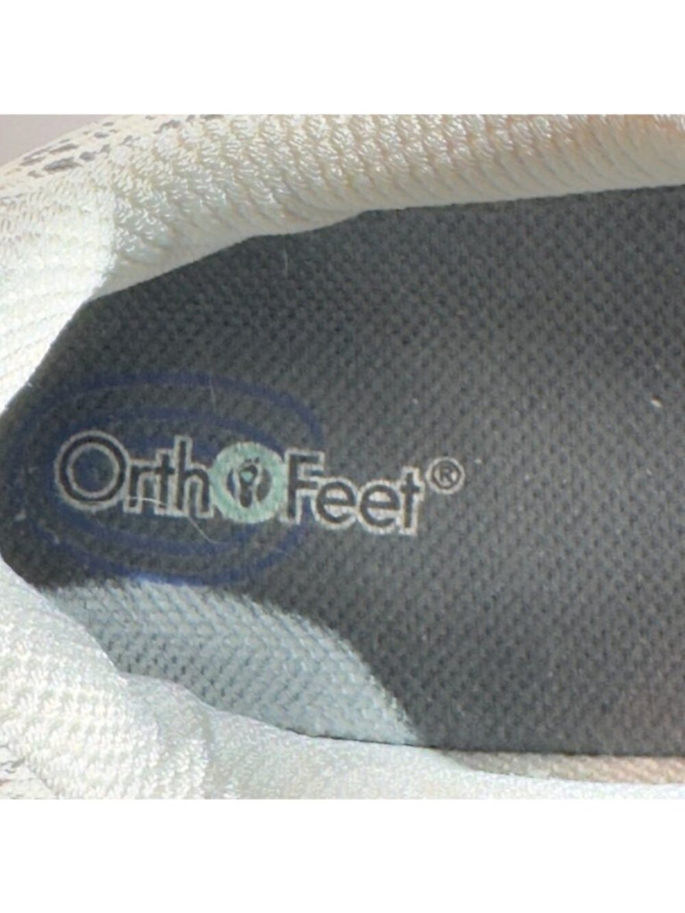 Orthofeet Womens Wide Fit Sneakers Size 12 D Silver/Gray Knit Mesh - Picture 10 of 11